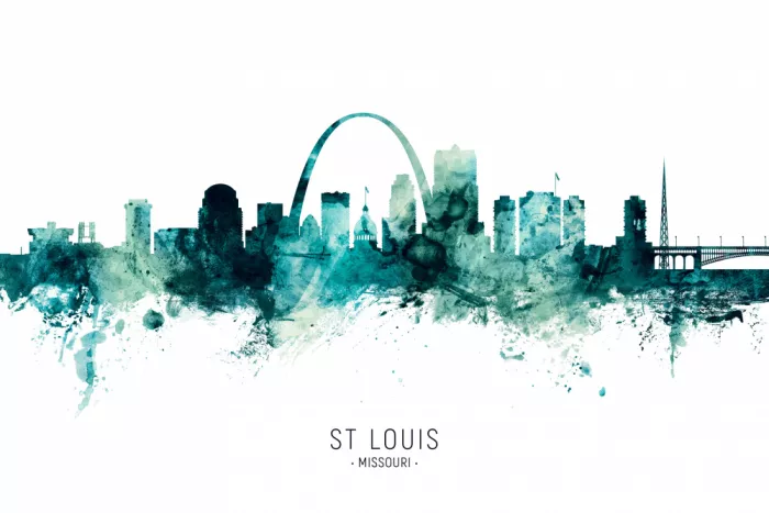 Tompsett, Michael: St. Louis Missouri Skyline