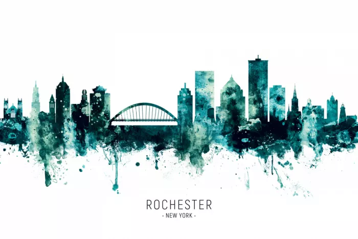 Tompsett, Michael: Skyline von Rochester, New York