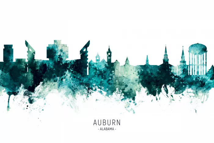 Tompsett, Michael: Auburn Alabama Skyline