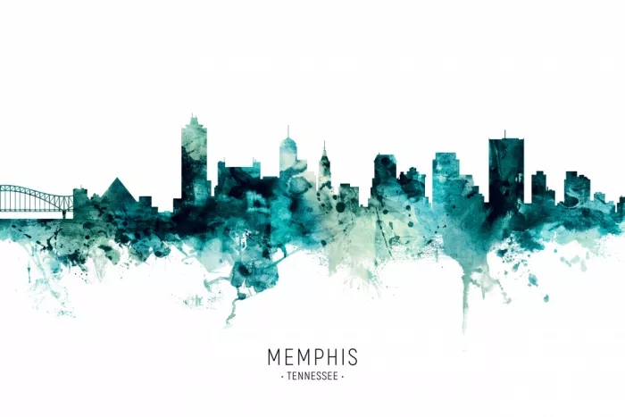 Tompsett, Michael: Memphis Tennessee Skyline