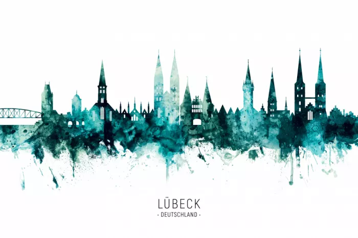 Tompsett, Michael: Lubeck Germany Skyline