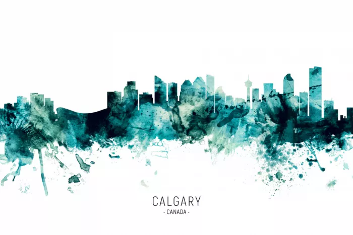 Tompsett, Michael: Calgary Kanada Skyline