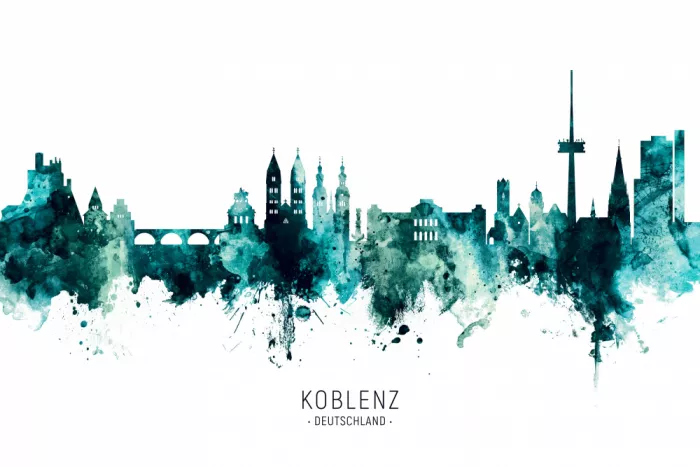 Tompsett, Michael: Koblenz Deutschland Skyline
