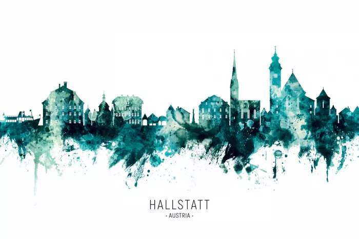 Tompsett, Michael: Hallstatt Österreich Skyline