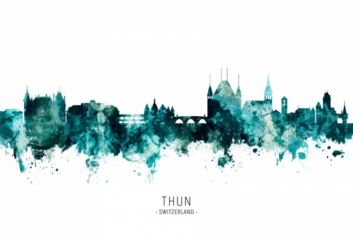 Tompsett, Michael: Thun Schweiz Skyline