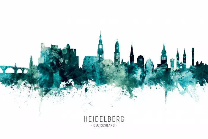 Tompsett, Michael: Heidelberg Deutschland Skyline