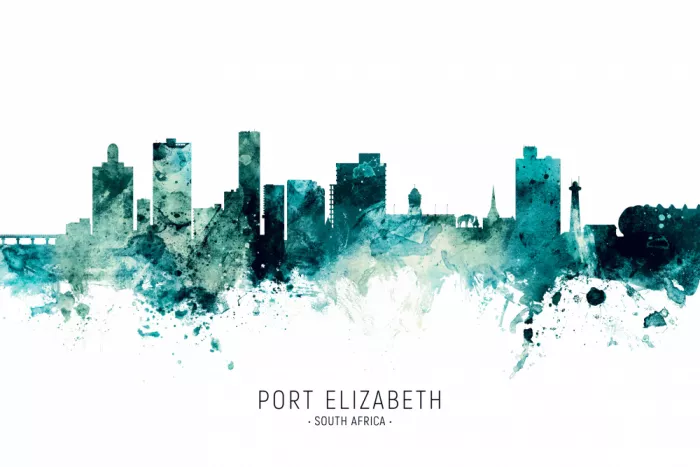 Tompsett, Michael: Port Elizabeth Südafrika Skyline