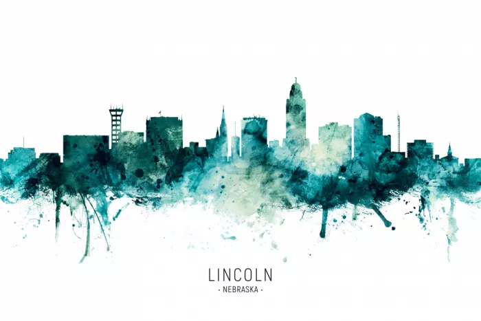 Tompsett, Michael: Lincoln Nebraska Skyline