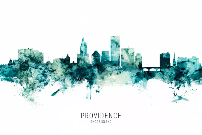 Tompsett, Michael: Skyline von Providence Rhode Island
