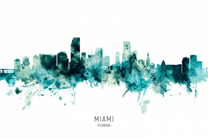 Tompsett, Michael: Miami Florida Skyline