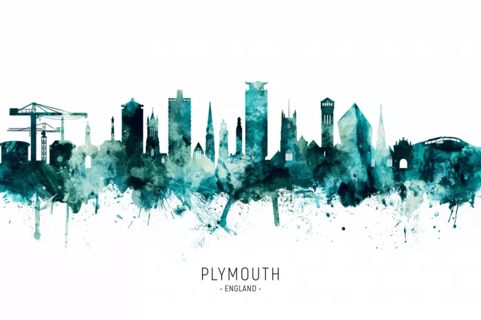 Tompsett, Michael: Skyline von Plymouth England