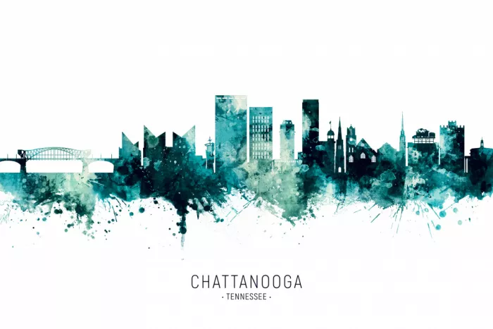 Tompsett, Michael: Chattanooga Tennessee Skyline