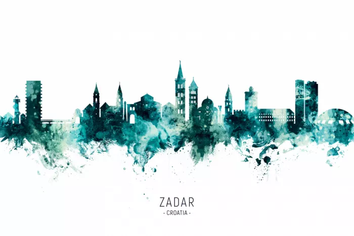 Tompsett, Michael: Skyline von Zadar Kroatien