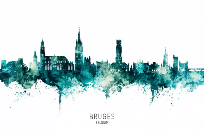 Tompsett, Michael: Brügge Belgien Skyline