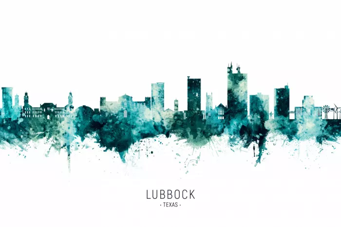 Tompsett, Michael: Skyline de Lubbock, Texas