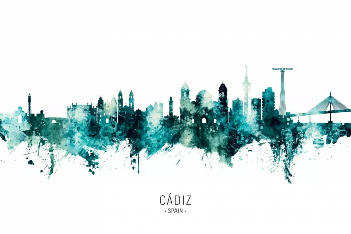 Tompsett, Michael: Skyline de Cádiz, Espagne