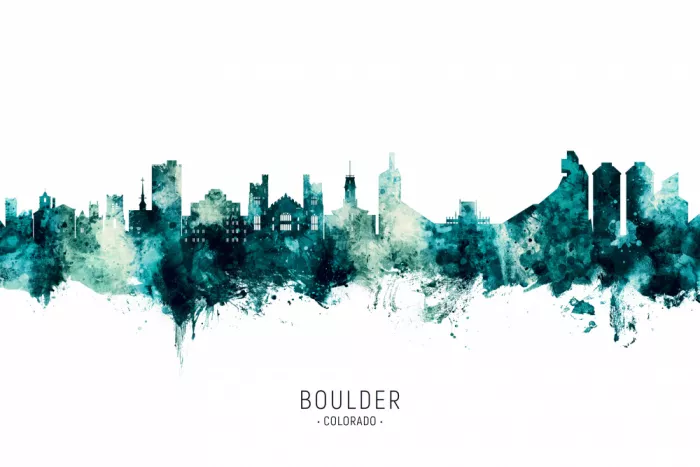 Tompsett, Michael: Boulder Colorado Skyline