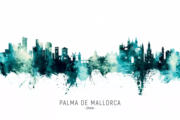 Tompsett, Michael: Skyline de Palma de Mallorca, Espagne