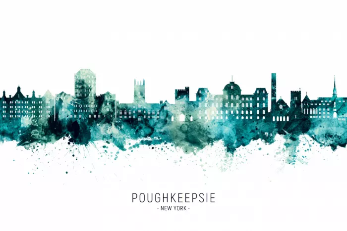 Tompsett, Michael: Skyline de Poughkeepsie New York