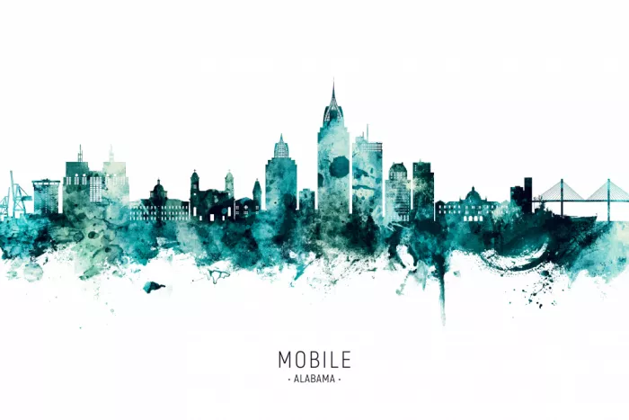 Tompsett, Michael: Skyline de Mobile, Alabama