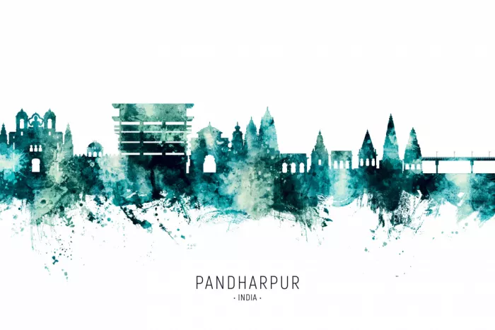 Tompsett, Michael: Pandharpur Skyline Indien