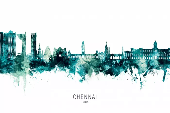 Tompsett, Michael: Skyline de Chennai Inde