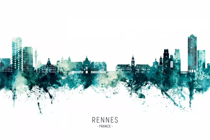 Tompsett, Michael: Skyline von Rennes Frankreich