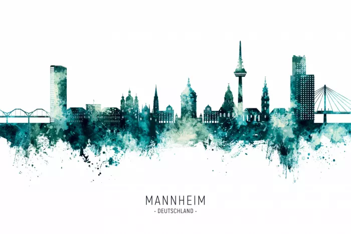 Tompsett, Michael: Mannheim Germany Skyline