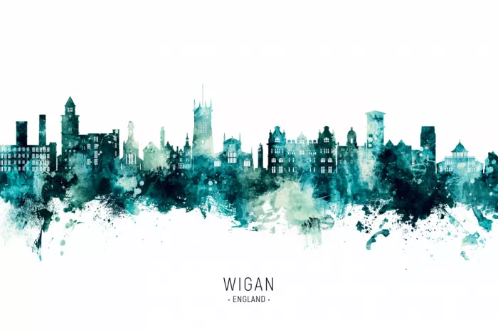 Tompsett, Michael: Wigan England Skyline