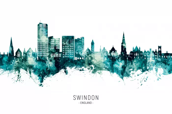 Tompsett, Michael: Skyline de Swindon, Angleterre