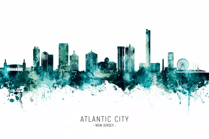 Tompsett, Michael: Skyline von Atlantic City, New Jersey
