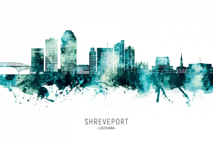 Tompsett, Michael: Shreveport Louisiana Skyline