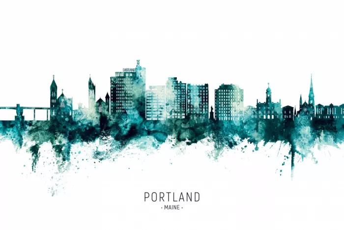 Tompsett, Michael: Portland Maine Skyline