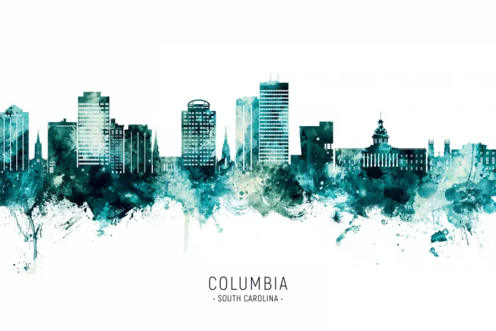 Tompsett, Michael: Skyline von Columbia, South Carolina