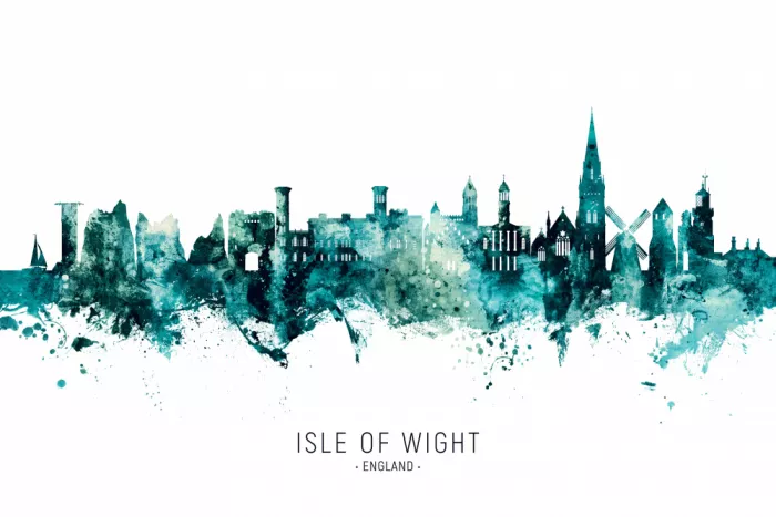Tompsett, Michael: Skyline der Isle of Wight, England
