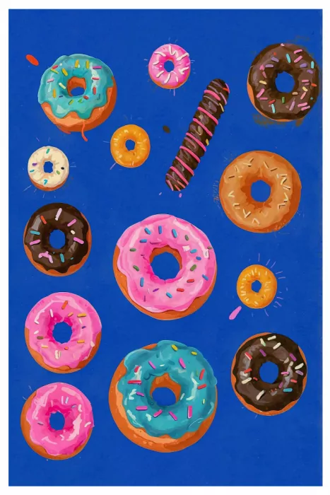 Studio, Miuus The: Donut Delight Canvas