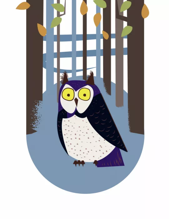 Nicholas: Hibou dans la forêt