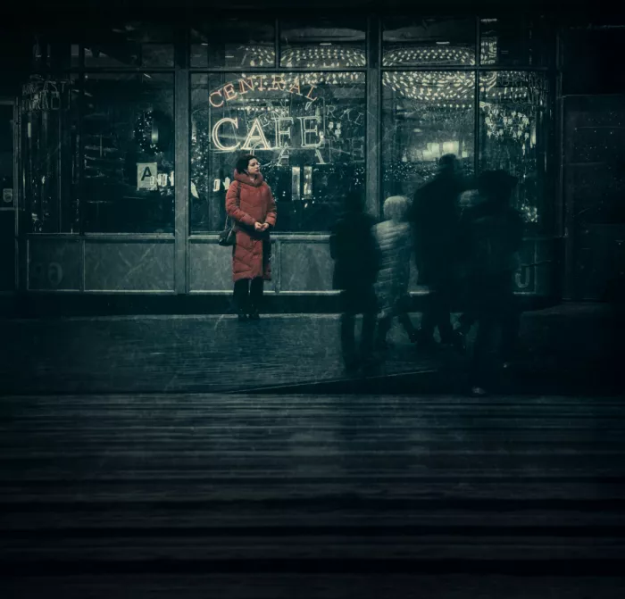 Xu, Wei: Winter evening in the city 2