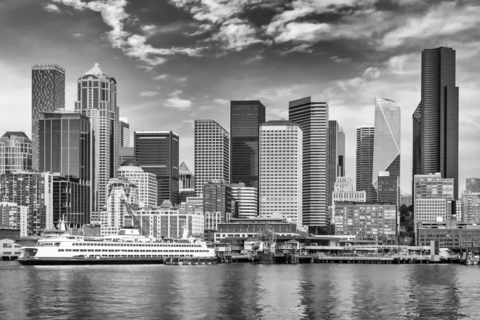 Viola, Melanie: Downtown Seattle | Monocromático