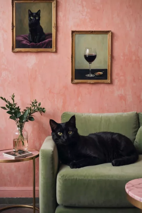 Concept, Art The: Cat On The Sofa