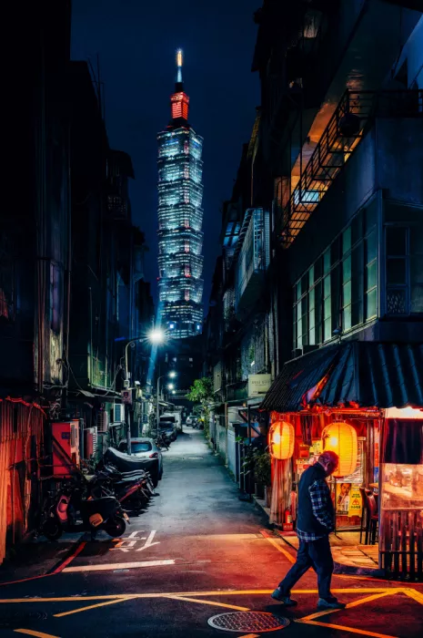 Fujii, Yuzo: Scena notturna di Taipei