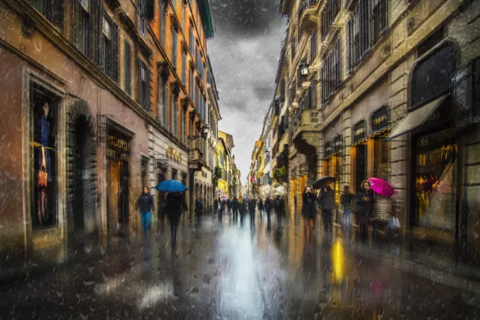 Quaglia, Nicodemo: STILL RAIN IN THE ALLEY
