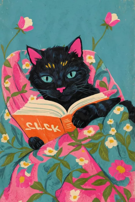 Concept, Art The: Cat With Book