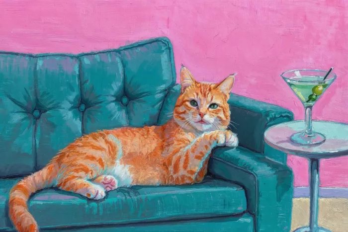 Concept, Art The: Cat On The Sofa