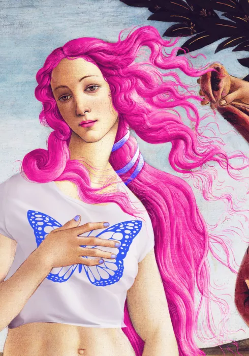 Fritsch, Athene: A Figure with Vibrant Pink Hair