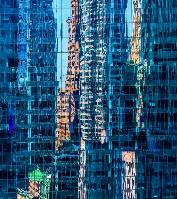 Orbach, Arnon: Reflections in glass - Manhattan New York