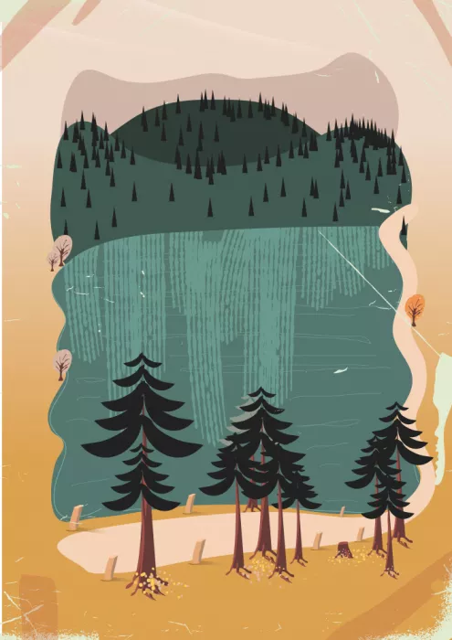 Nicholas: Paysage lacustre