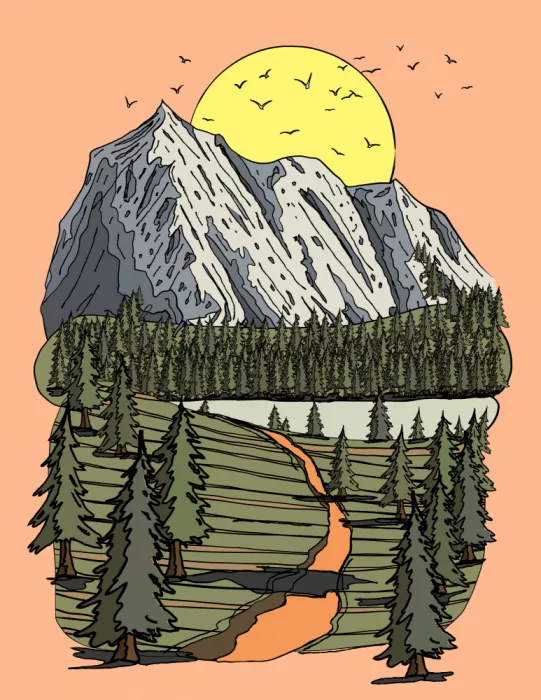 Nicholas: Vue de montagne ensoleillée