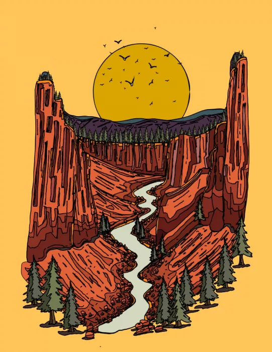Nicholas: Sentier du lever de soleil dans le canyon