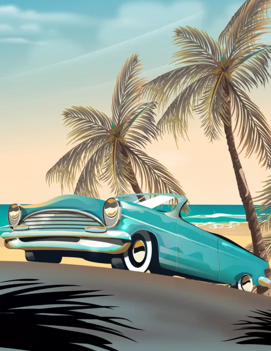 Nicholas: Vacances vintage à la plage